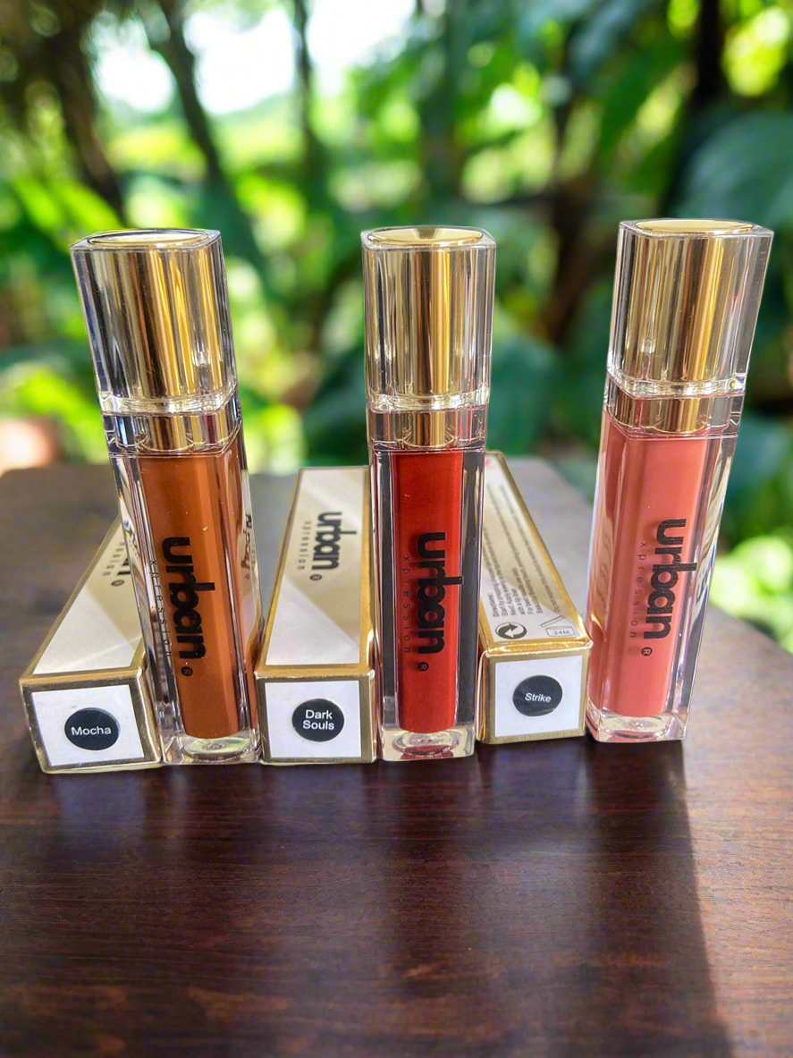 Rouges à lèvres liquide au beurre de karité certifiés vegan - urbanxpression.fr
