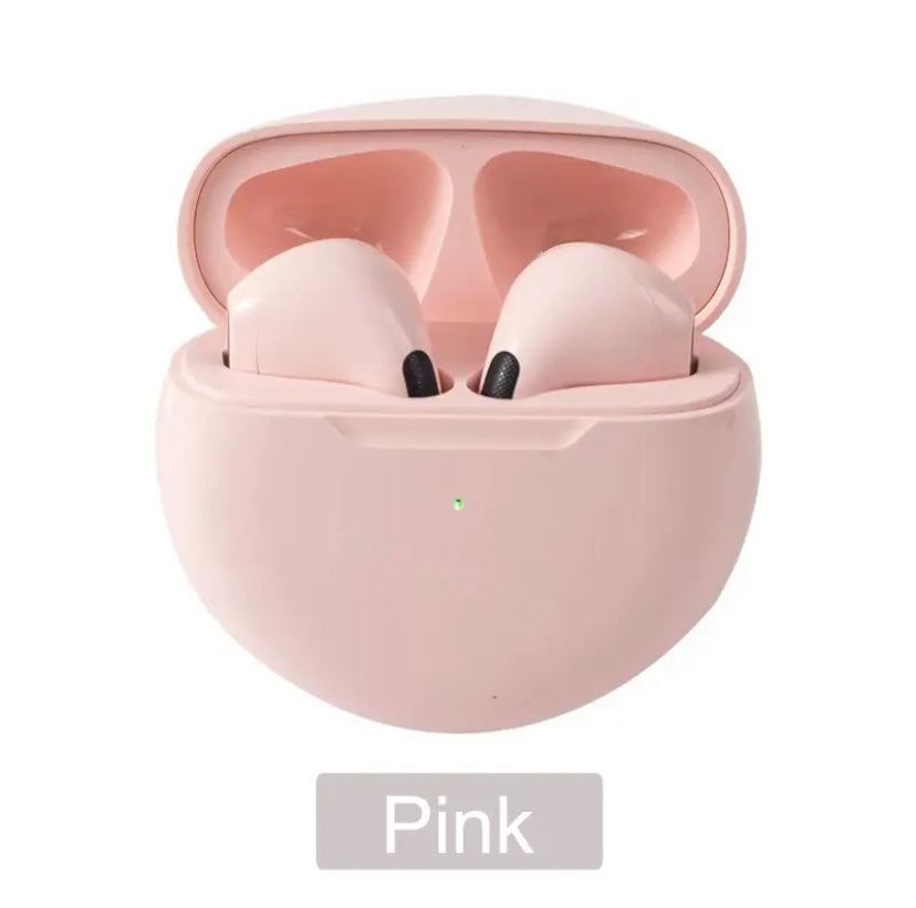 alt=“écouteurs AirPods de couleur rose”